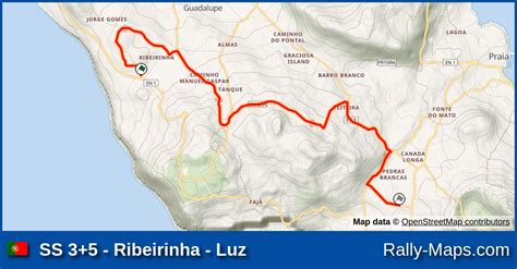 Ss Ribeirinha Luz Stage Map Rali Ilha Graciosa Traa