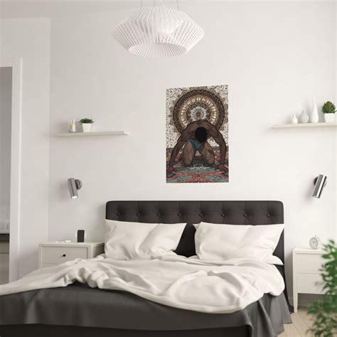 Submissive Handsome Naked Man Slave Gay Art Wall Decor BDSM Poster