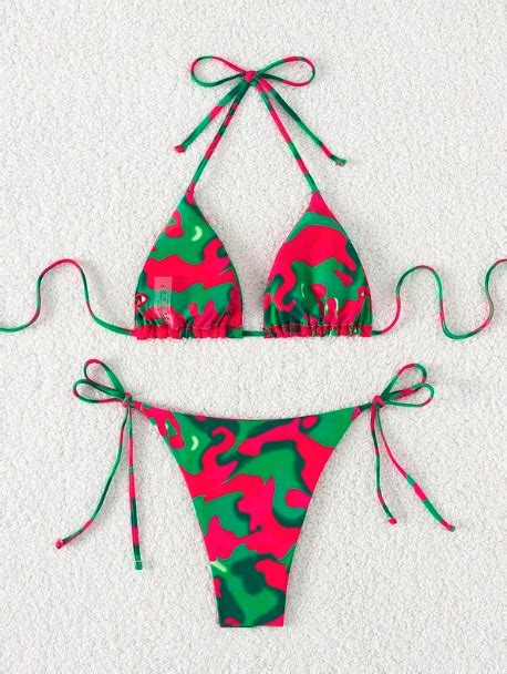 Erin Lichy S Pink And Green Tie Dye Bikini