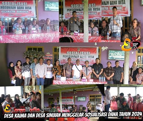 Desa Kaima Dan Desa Sinuian Menggelar Sosialisasi Dana Desa Tahun