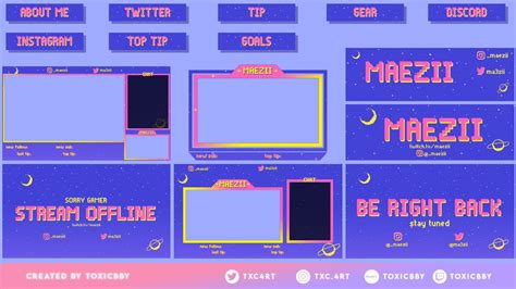 Cute Pixel Twitch Graphics Twitch Streaming Setup Twitch App Pixel