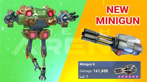 Minigun 6 With M D New Weapon Mech Arena YouTube