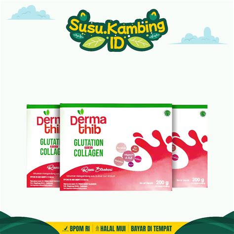 Jual Paket 3 Box DERMATHIB Collagen Drink Plus Glutation Minuman