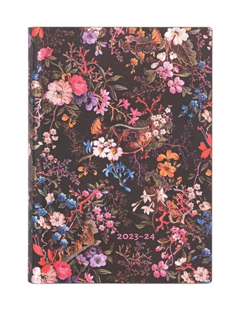 Kalendarz 2023 2024 Floralia Midi Tygodniowy Flexi Paperblanks