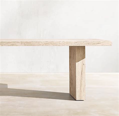 Travertine Rectangular Dining Table