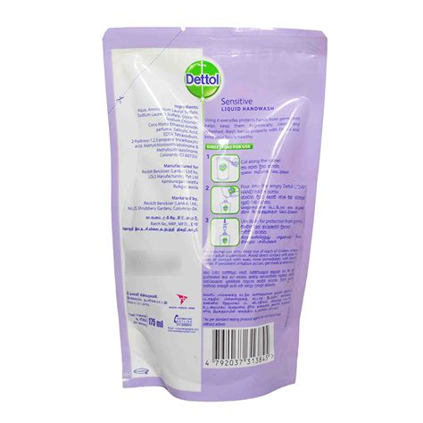 Dettol Sensitive Hand Wash Re Fill 175ml Taplow Lk