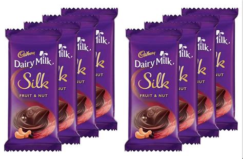 Cadbury Dairy Milk Silk Fruits And Nut Chocolate Bar Gm Pack Of