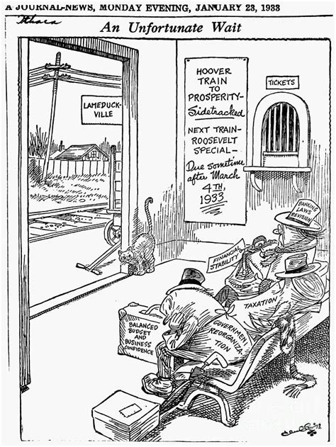 Hooverville Political Cartoon