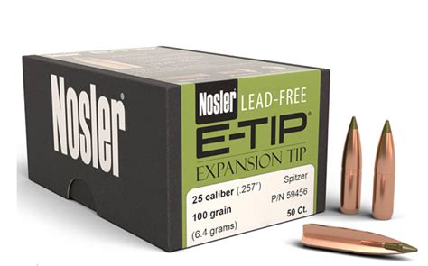 Nosler E Tip Lead Free Projectiles On Target Sporting Arms