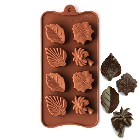 Palm Tree And Leaves Silicone Chocolate Mold