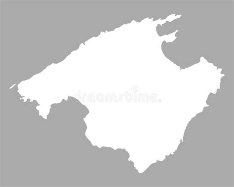 Map Of Mallorca Stock Vector Illustration Of Mallorca