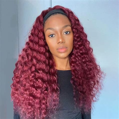 Luvme Sugar Plum Color Deep Wave Headband Wig Get Free Trendy