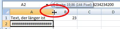 Spaltenbreite In Excel Mit Einem Klick Auf Optimale Breite Ndern