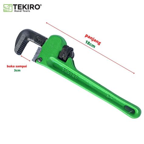 Tekiro Pipe Wrench Without Rubber Handle Inch Tekiro Kunci Pipa Wr