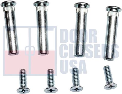 Global Door Controls Sex Bolts 4 Pack For 2 3 16 In Wide X 6 1 8 In Tall Chassis Head 2 1 4