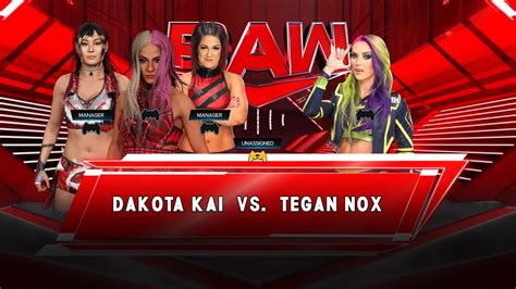 Universe Mode Dakota Kai Vs Tegan Nox Youtube