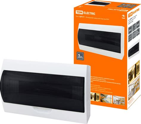 Бокс распределительный TDM Electric / ТДМ Электрик ЩРН-П-18 ЩРНП с ...