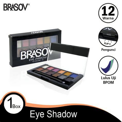 Jual BRASOV Eye Shadow 12 Warna EYESHADOW COLORFUL NUDE 12gr Shopee Indonesia