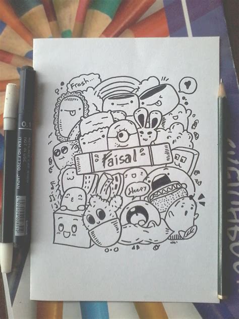 Doodle Art Name - Faisal by zamrudart on DeviantArt