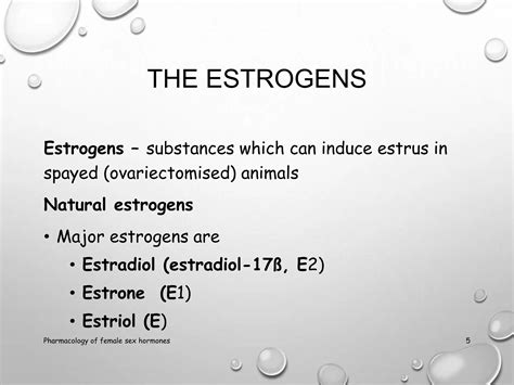 Pharmacology Of Female Sex Hormones Pptx