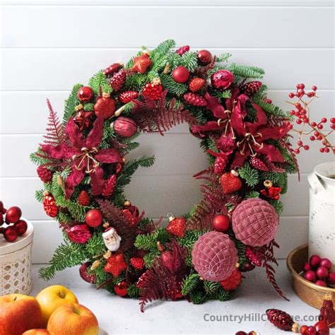 Red Christmas Wreath