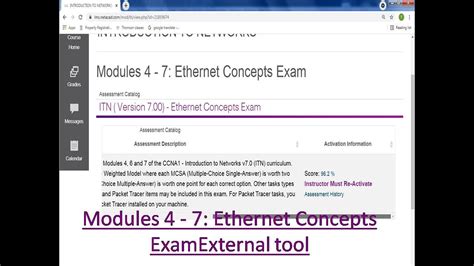 CISCO CCNA Modules 4 7 Ethernet Concepts Exam Answer Older