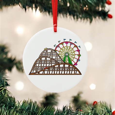 Roller Coaster Ornament Amusement Park Simple Christmas Tree Decoratio - Prideearth