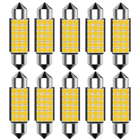 10PCS Festoon 31mm 36mm 39mm 41mm C5W Super Bright 3030 LED Bulbs Car