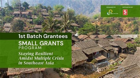 1st Batch Grantees Small Grants Program Staying Resilient Amidst The