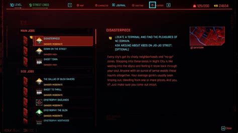 Cyberpunk 2077 Disasterpiece Main Job Guide