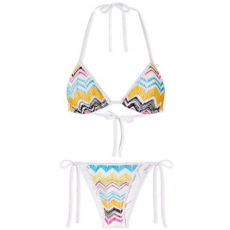 Missoni Women S Chevron Bikini In Multi Chevron Missoni