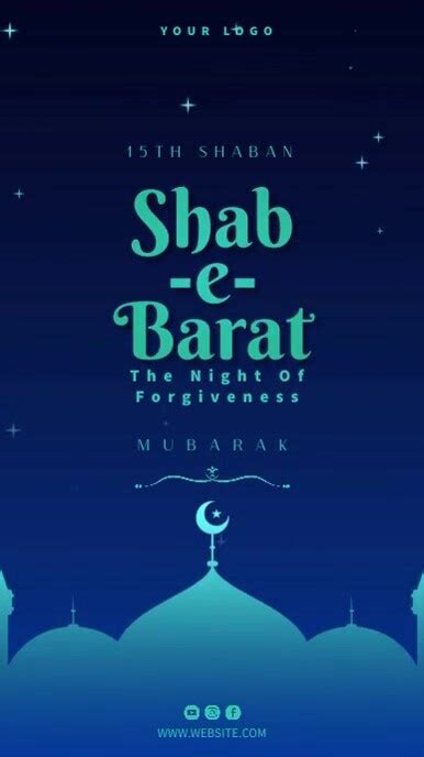 Shab E Barat Mubarak Forgiveness Night Video Template Postermywall