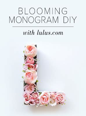 Allred Design Blog Inspired By Pinterest Blooming Monograms