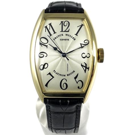 Franck Muller Curvex Cintr E Yellow Gold Platinum Rotor For Au