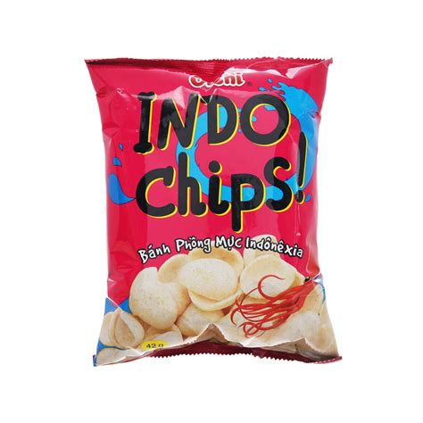 Bánh snack phồng mực Indonesia Oishi Indo Chips gói 40g Shopee Việt Nam