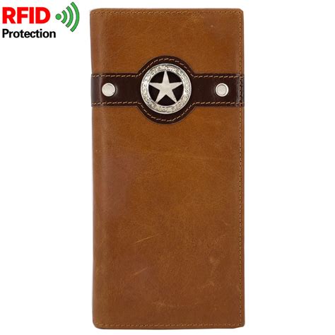 Janhooya Mens Western Cowboy Wallet For Men Rfid Blocking Leather Bif