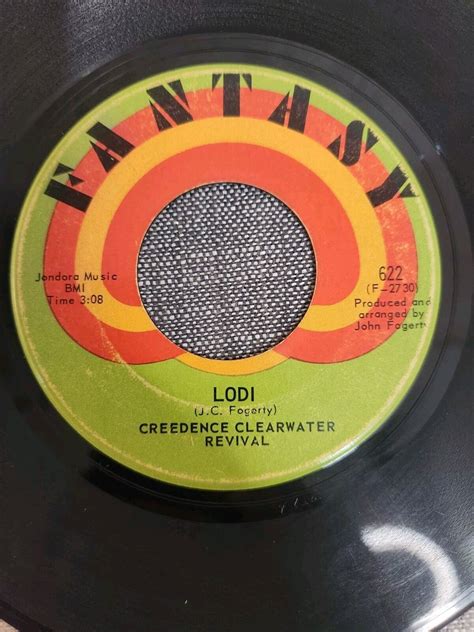 Creedence Clearwater Revival Bad Moon Rising 7 45rpm Vinyl Record