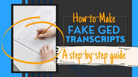 How To Make A Fake Ged Transcript