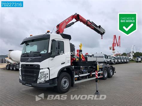 Volvo FM 460 6X2 Fassi F235 Kran Crane Hyva 20 57S Liftachse Euro 6