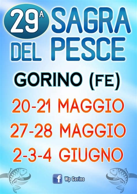 29 SAGRA DEL PESCE Di GORINO Sagre Enogastronomiche Emilia Romagna