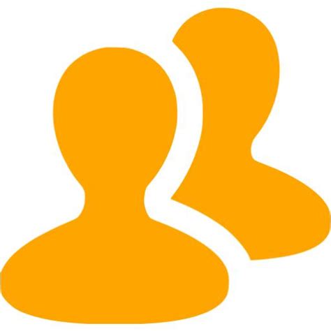 Orange Group Icon Free Orange User Icons