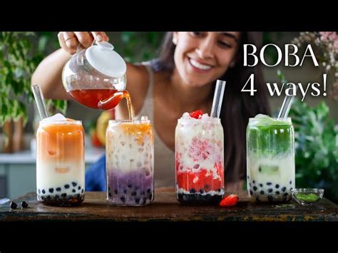 Easy Homemade Bubble Tea Recipes - 4…: English ESL video lessons