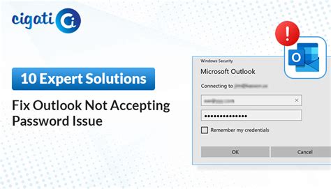 Top Ways To Fix Outlook Not Accepting Password Issue