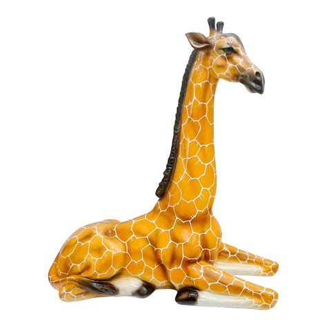 Large Italian Capodimonte Porcelain Giraffe Sculpture Chairish