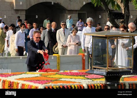 Nueva Delhi India 02º de octubre de 2023 Diplomáticos en la India