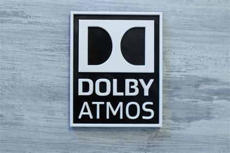 3d Printed Dolby Atmos Logo Sign 3d Print Home Cinema Etsy