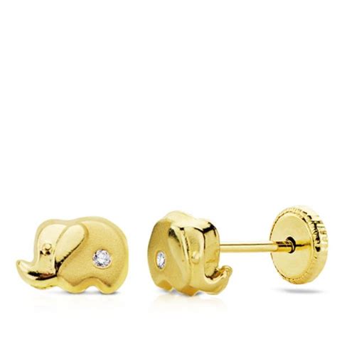 AROS CIRCON ESTRELLA BORDE ORO AMARILLO Mery Satt Joyas