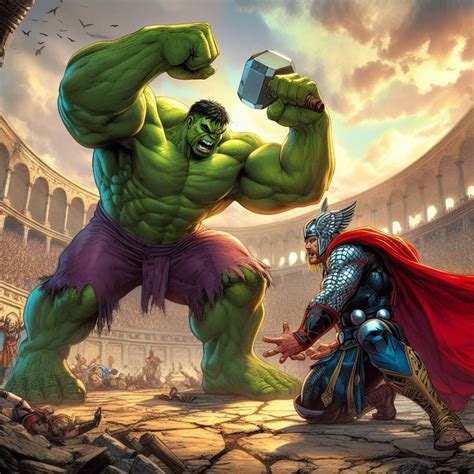 Hulk vs Thor by Blathering on DeviantArt