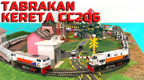 E111 Drama Tabrakan Kereta Api Indonesia CC201 Lokomotif CC206 Di