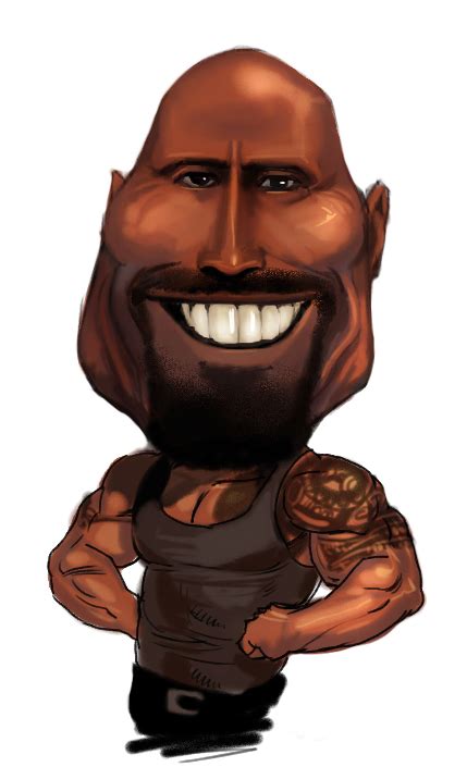 Dwayne Johnson Caricature By Dannykim On Deviantart